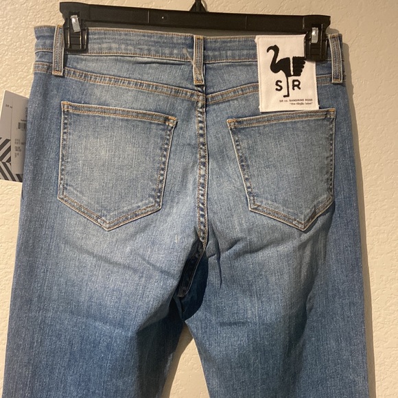 Free people Sandrine Ross Distressed Flared Leg High Rise Jeans - Picture 4 of 6